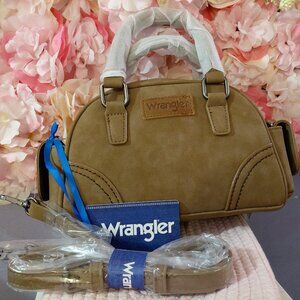 Wrangler Dakota Small Crossbody Vintage Top Handle Bag with Detachable Strap